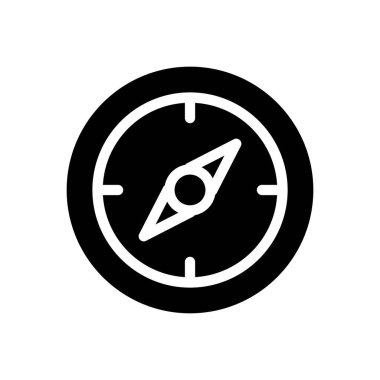 Yön vektör düz simgesi