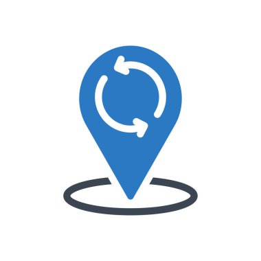 işaretleyici vektör renk simgesi