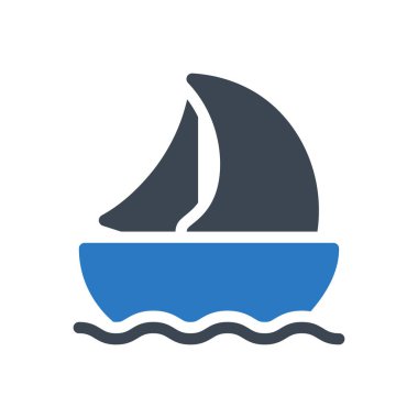 seyahat vektörü renk simgesi