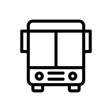 araç vektörü ince çizgi simgesi