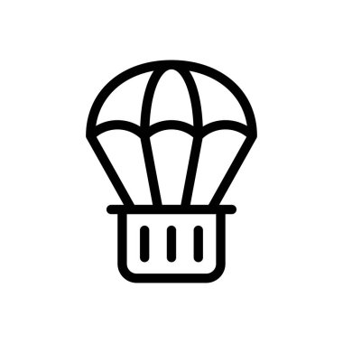 uç vektör ince çizgi simgesi