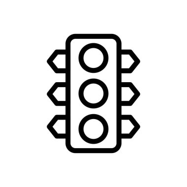 Sinyal vektörü ince çizgi simgesi