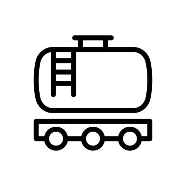 yağ vektörü ince çizgi simgesi