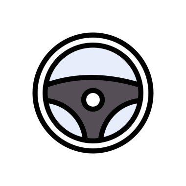 direksiyon vektörü düz renk simgesi