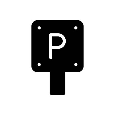 işaret vektörü düz simgesini imzala