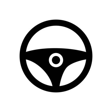 Direksiyon vektörü glifinin düz simgesi