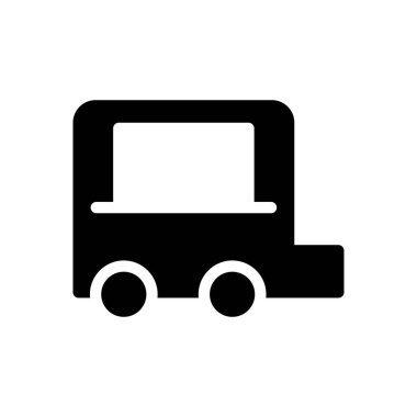 karavan vektör düz simge