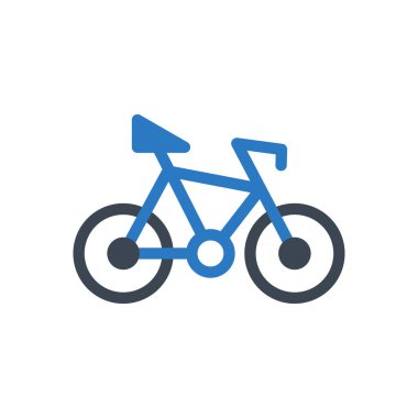 bisiklet vektörü renk simgesi 