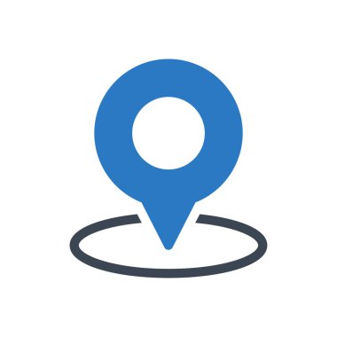 harita vektörü ince çizgi simgesi