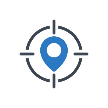 hedef vektör renk simgesi 