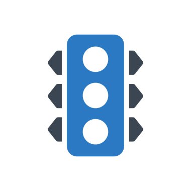 Sinyal vektörü renk simgesi 