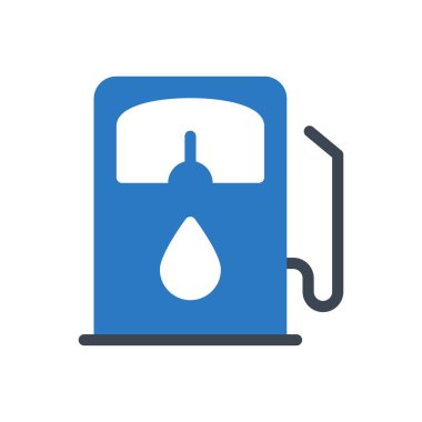 yakıt vektörü renk simgesi 