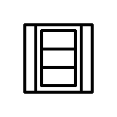 tarla vektörü ince çizgi simgesi