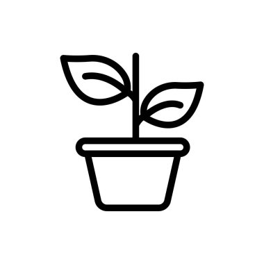 Doğa vektörü ince çizgi simgesi