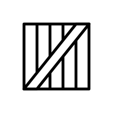 tarla vektörü ince çizgi simgesi