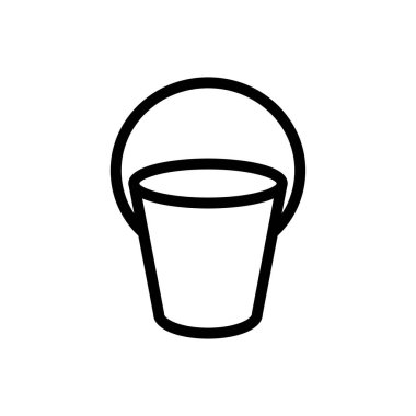 Su vektörü ince çizgi simgesi