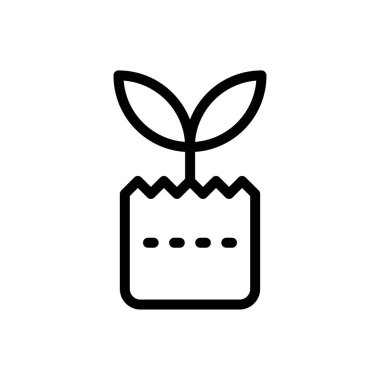 büyüme vektörü ince çizgi simgesi