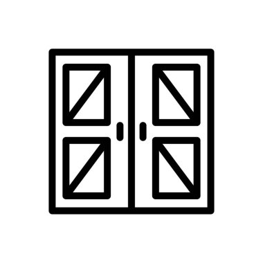 tarla vektörü ince çizgi simgesi