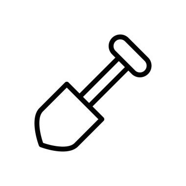 maça vektörü ince çizgi simgesi