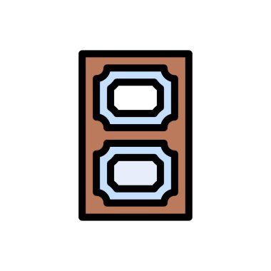 çiftleşme vektörü düz renk simgesi