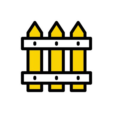 sınır vektörü düz renk simgesi