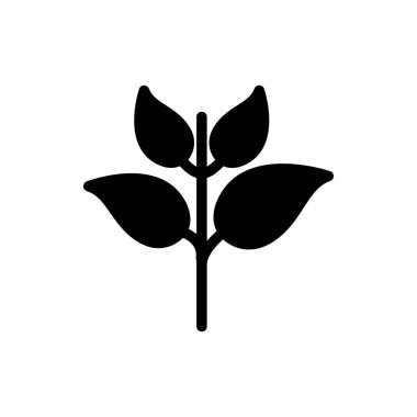 plantasyon vektörü glyph düz simgesi 