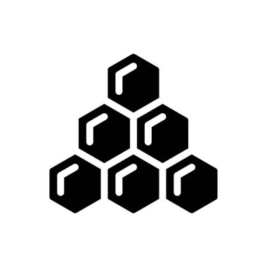 Arı kovanı vektör simgesi düz simge 