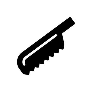 balta vektör glifleri düz simge 