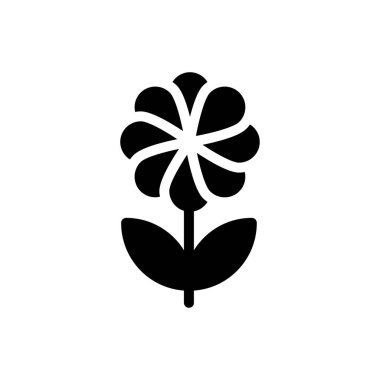 büyüme vektörü glyph düz simgesi 