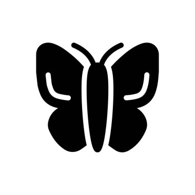 böcek vektörü kabartma düz simgesi 