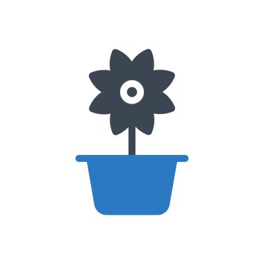çiçek vektörü renk simgesi