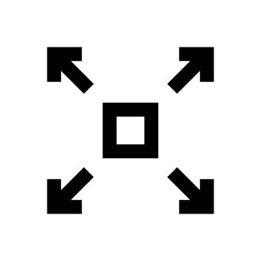 vektör ince çizgi simgesini büyüt