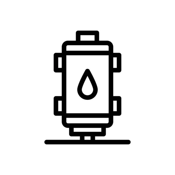 Water Vector Thin Line Icon — Stock Vector