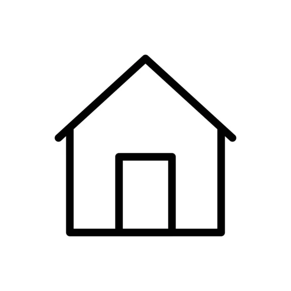 Home Vector Thin Line Icon — 스톡 벡터