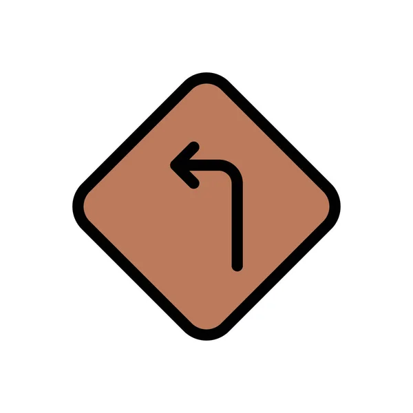 Arrow Vector Glyph Flat Icon — Stock Vector