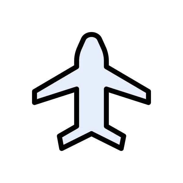 Flugvektorglyphen Flaches Symbol — Stockvektor