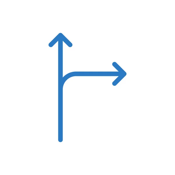 Arrow Vector Glyph Color Icon — Stock Vector