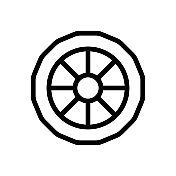 Иконка Тонкой Линии Автомобиля — стоковый вектор