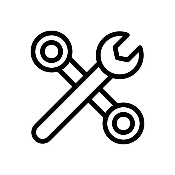 Reparatur Vektor Thin Line Symbol — Stockvektor
