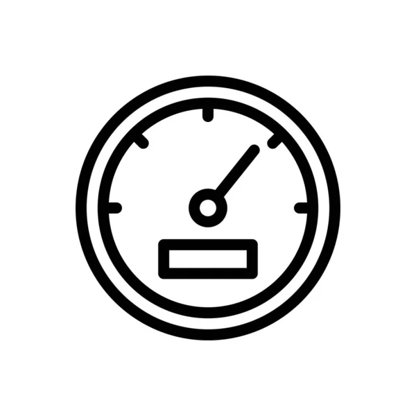 Speed Vector Thin Line Symbol — Stockvektor