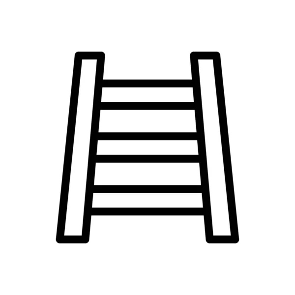 Icône Ligne Mince Vecteur Métro — Image vectorielle