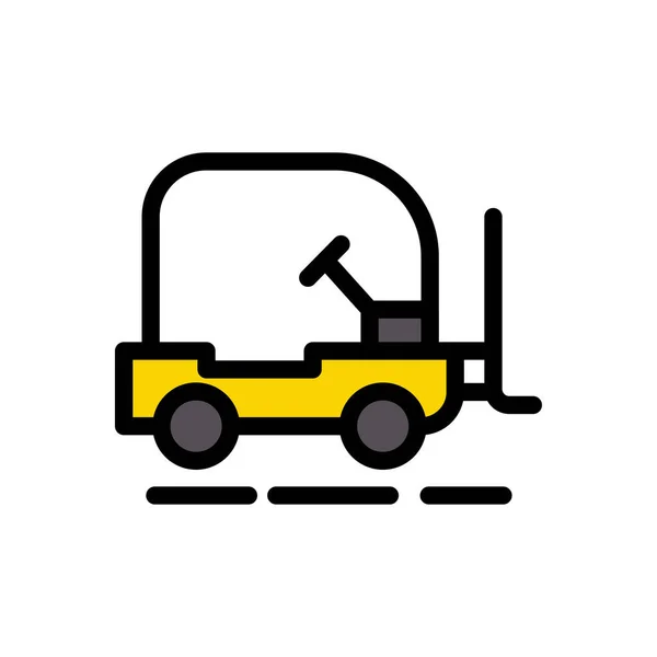 Lifter Vector Vlakke Kleur Pictogram — Stockvector