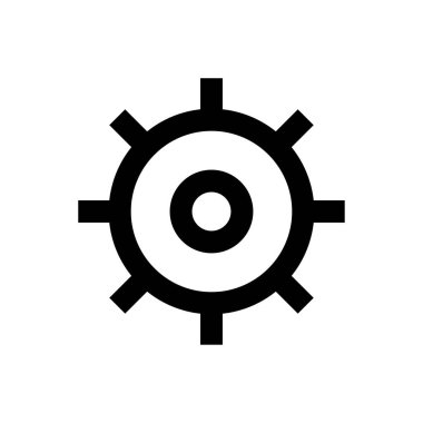 Ağ vektörü ince çizgi simgesi