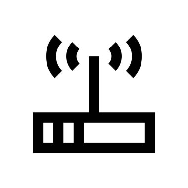 Ağ vektörü ince çizgi simgesi