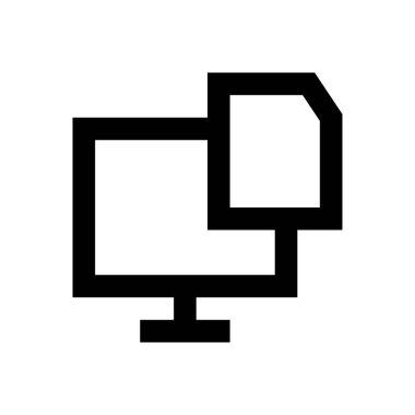 kayıt vektör ince çizgi simgesi