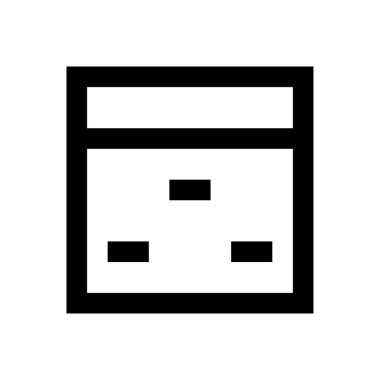 tarayıcı vektörü ince çizgi simgesi