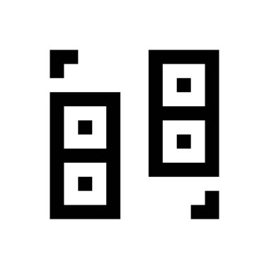 veri transfer vektörü ince çizgi simgesi