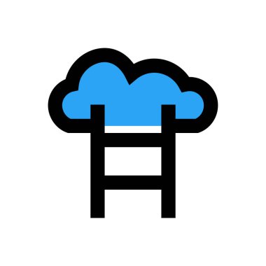 kariyer vektörü düz renk simgesi