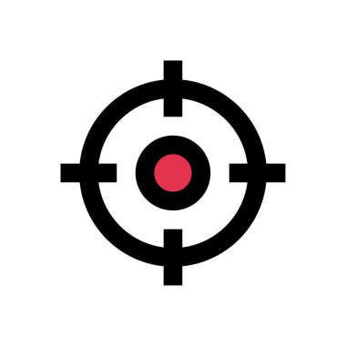 düz vektör renk simgesine odaklan