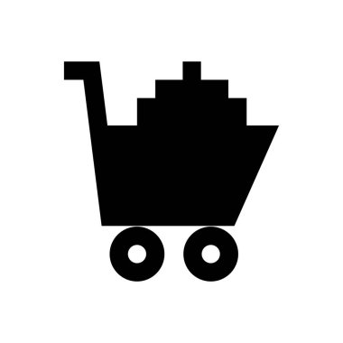 Tramvay vektör düz simgesi